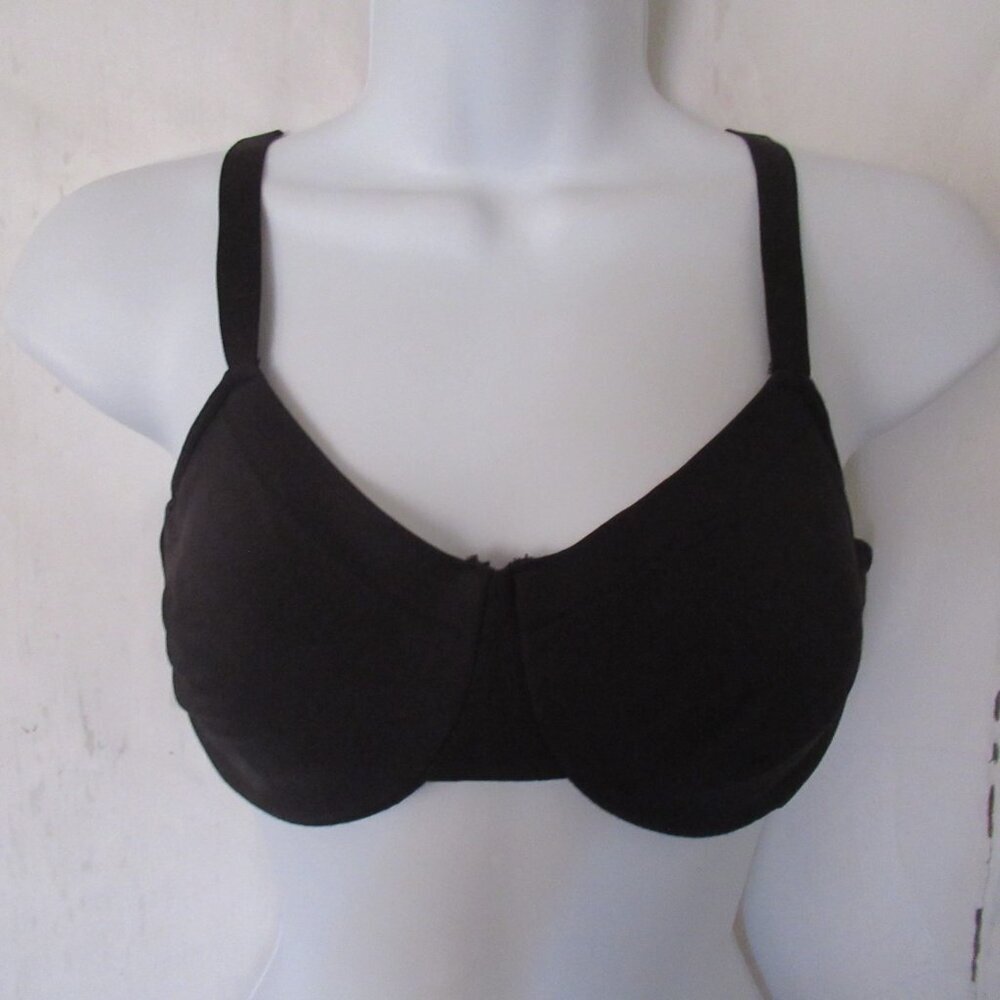 Le Mystere Bra 32DD 32E Black‎ Seamless Comfort Unlined Underwire